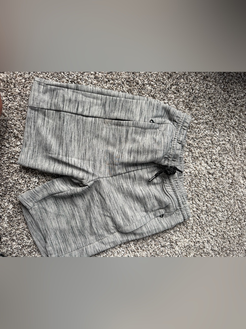 Boys Heather Gray Pull-On Active Shorts with Drawstring